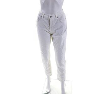 7 For All Mankind Womens White Josefina Boyfriend Jeans Size 0 15210122